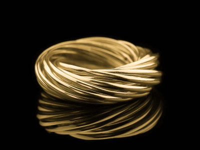 FOURTEEN | 14 carat Gold rings intertwined (made to order)