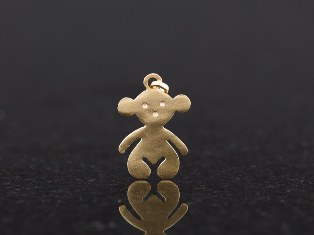 LOVE BEAR | Solid Gold pendant & charm (made to order)