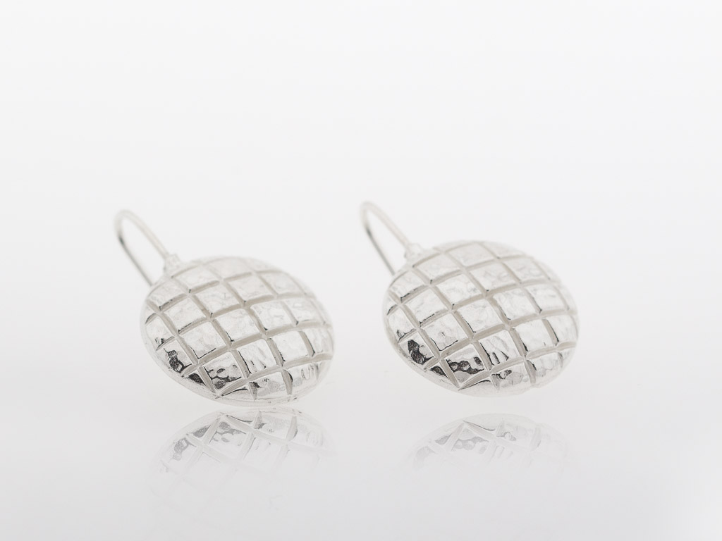 SQUARES IN A CIRCLE │ Sterling Silver or White Gold