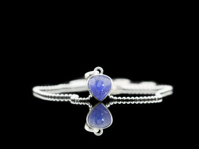 TANZANITE DROP | Necklace in Sterling Silver with large Tanzanite (sold)