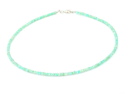 Facets of Green and Blue Amazonite | Necklace with facetted Ocean coloured semi-precious stones