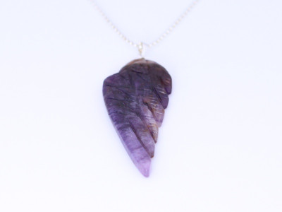 Amethyst wing necklace (sold out)