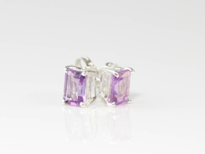 Amethyst Elegance | Sterling Silver earstuds (sold out)