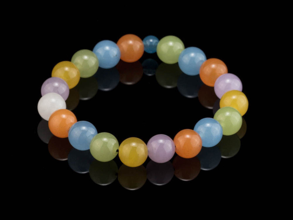 CANDY | bracelet made of genuine Chalcedony spheres (sold out)