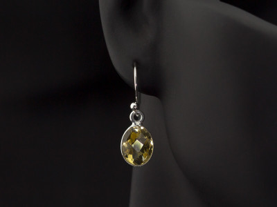 SPARKLY CITRINE | Sterling Silver earrings (Sold out)