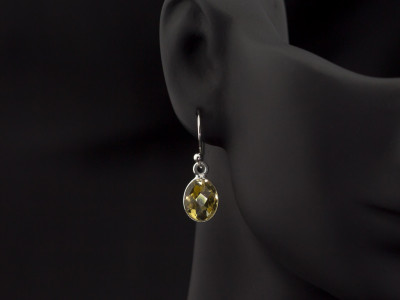 SPARKLY CITRINE | Sterling Silver earrings (Sold out)