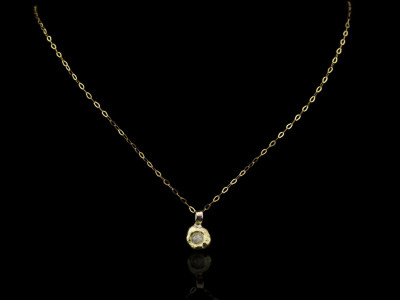 DIAMOND GOLD NUGGET | Necklace in 9K Gold