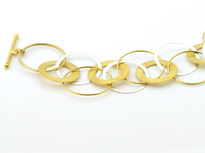 Gold and Silver loops bracelet (ausverkauft)