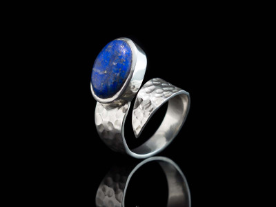 Blue Swirl | Lapis-Lazuli-Ring aus 925er Silber (Ausverkauft)