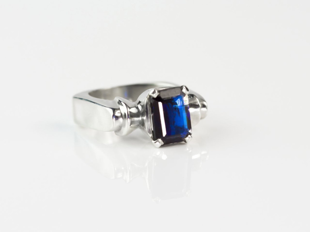 DARK BLUE STATELY | Sapphire Sterling Silver ring