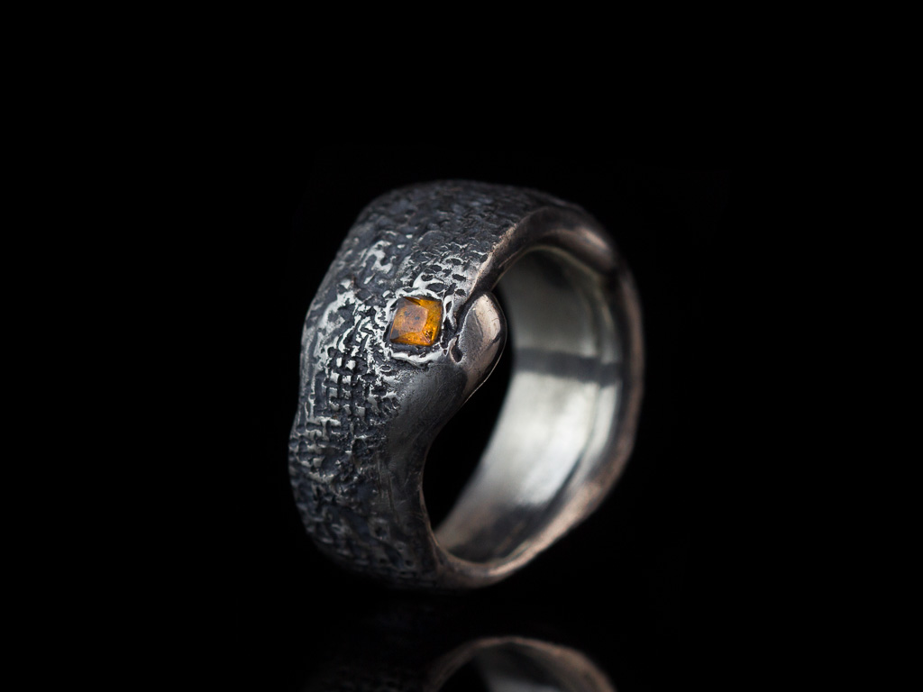 ORGANIC PADPARADSCHA SAPPHIRE | Ring aus 925er Silber (wird angefertigt)