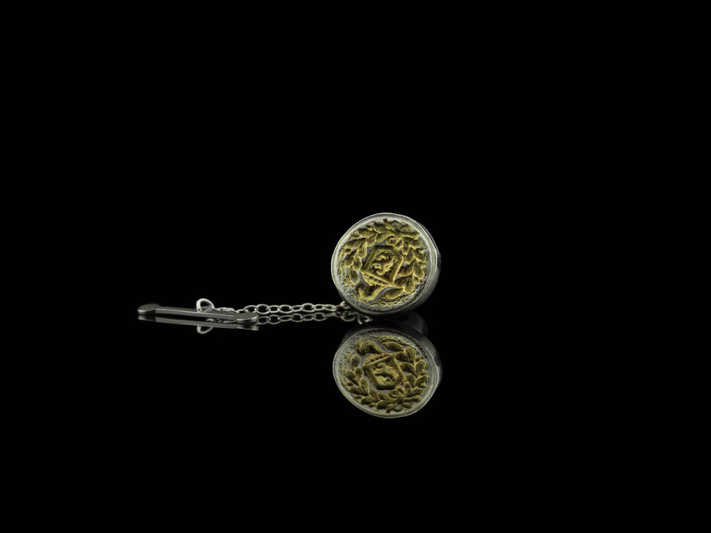 FAMILY CREST | Sterling Silver and 24ct Gold Tie Pin (made to order)