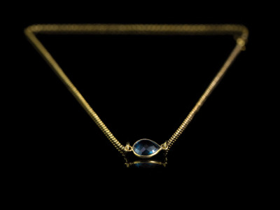 LONDON CALLING | Necklace with London Blue Topaz in Gold vermeil (sold out)