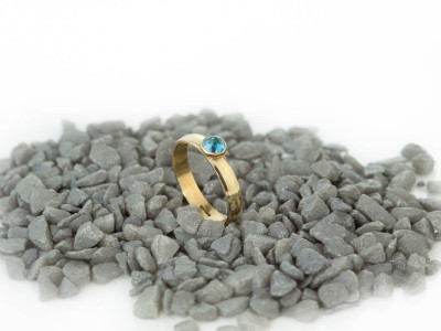 LONDON CALLING | 9ct Gold ring with London Blue Topaz (sold)