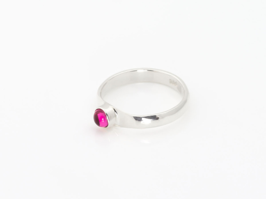 Pink Tourmaline Sterling Silver ring