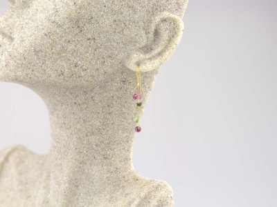 SUCH COLOURS | Tourmaline Gold earrings (sold)