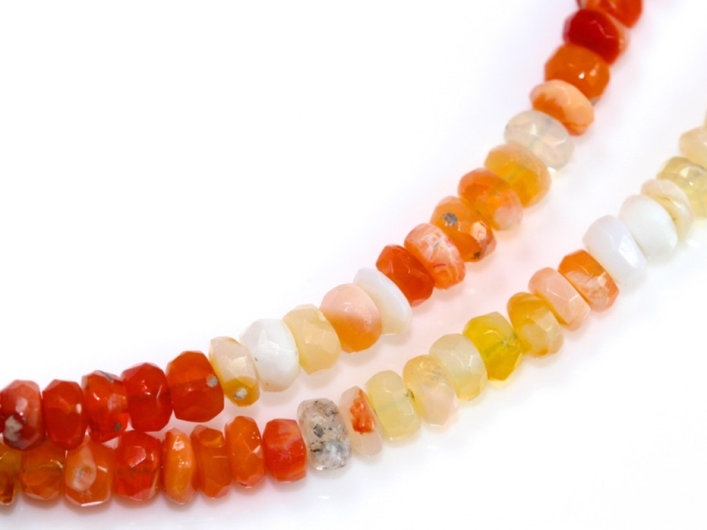 Fire Opal necklace with 925 Silver clasp (sold out)
