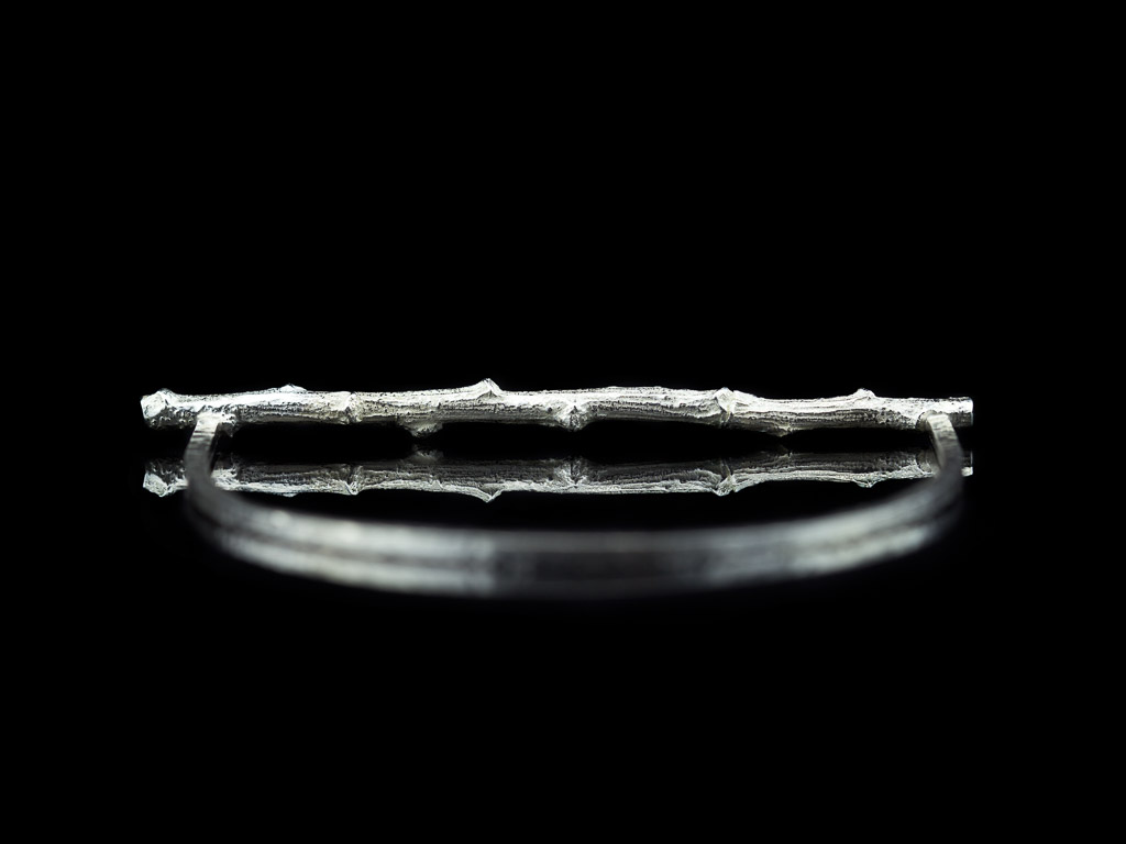 SILVER TWIG | Bangle handcrafted in Sterling Silver (made to order)