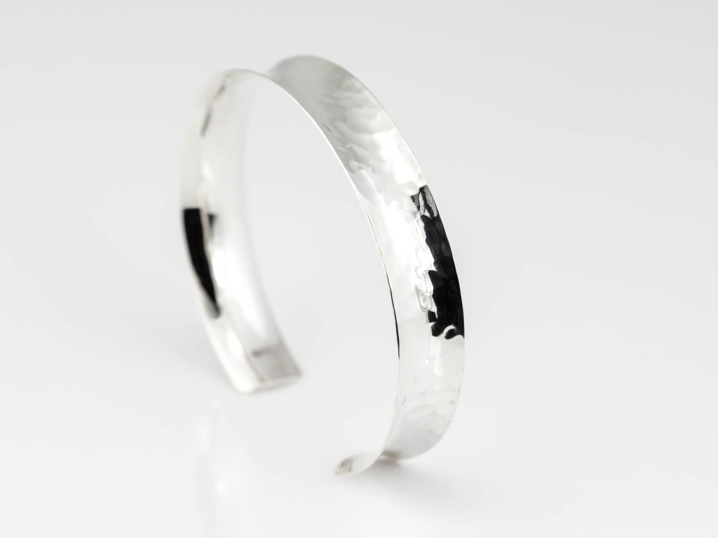 Liquid Shine Bangle | Softly wrought polished Sterling Silver (Sold out)